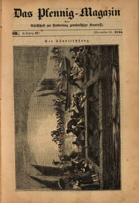 Das Pfennig-Magazin für Verbreitung gemeinnütziger Kenntnisse Montag 22. Dezember 1834