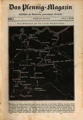 Das Pfennig-Magazin für Verbreitung gemeinnütziger Kenntnisse Samstag 7. März 1835