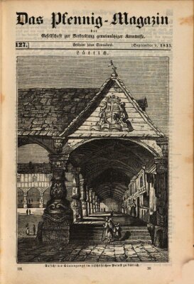 Das Pfennig-Magazin für Verbreitung gemeinnütziger Kenntnisse Samstag 5. September 1835