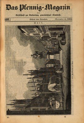 Das Pfennig-Magazin für Verbreitung gemeinnütziger Kenntnisse Samstag 14. November 1835