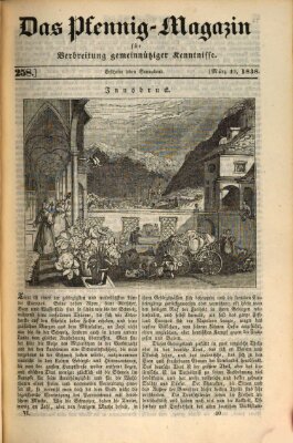 Das Pfennig-Magazin für Verbreitung gemeinnütziger Kenntnisse Samstag 10. März 1838