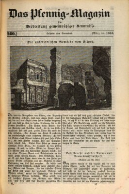 Das Pfennig-Magazin für Verbreitung gemeinnütziger Kenntnisse Samstag 24. März 1838