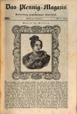 Das Pfennig-Magazin für Verbreitung gemeinnütziger Kenntnisse Samstag 5. Mai 1838