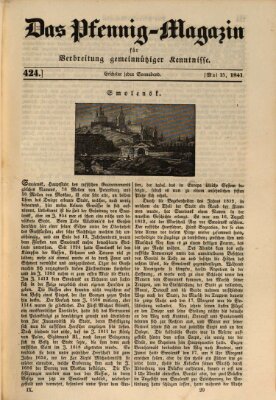 Das Pfennig-Magazin für Verbreitung gemeinnütziger Kenntnisse Samstag 15. Mai 1841