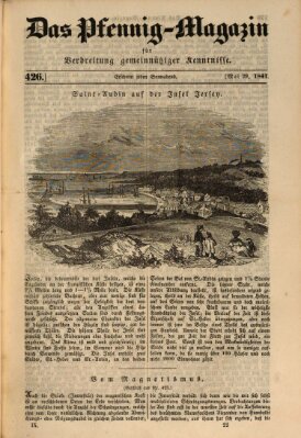 Das Pfennig-Magazin für Verbreitung gemeinnütziger Kenntnisse Samstag 29. Mai 1841