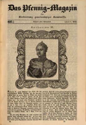 Das Pfennig-Magazin für Verbreitung gemeinnütziger Kenntnisse Samstag 5. Juni 1841