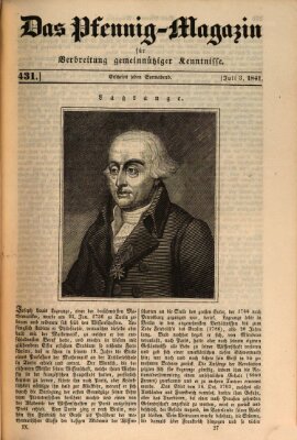 Das Pfennig-Magazin für Verbreitung gemeinnütziger Kenntnisse Samstag 3. Juli 1841