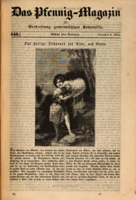 Das Pfennig-Magazin für Verbreitung gemeinnütziger Kenntnisse Samstag 9. Oktober 1841