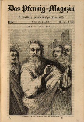 Das Pfennig-Magazin für Verbreitung gemeinnütziger Kenntnisse Samstag 6. November 1841