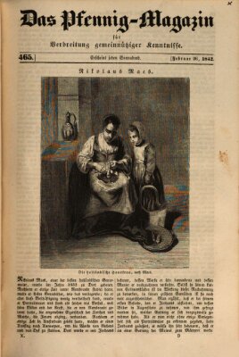 Das Pfennig-Magazin für Verbreitung gemeinnütziger Kenntnisse Samstag 26. Februar 1842