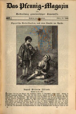 Das Pfennig-Magazin für Verbreitung gemeinnütziger Kenntnisse Samstag 12. März 1842