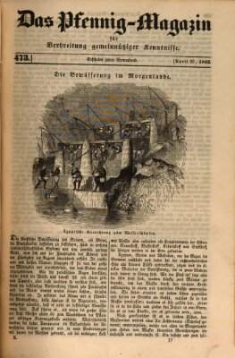 Das Pfennig-Magazin für Verbreitung gemeinnütziger Kenntnisse Samstag 23. April 1842