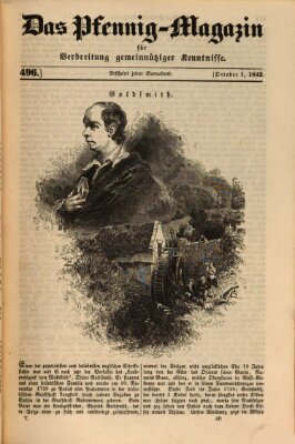 Das Pfennig-Magazin für Verbreitung gemeinnütziger Kenntnisse Samstag 1. Oktober 1842