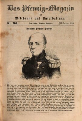 Das Pfennig-Magazin für Belehrung und Unterhaltung (Das Pfennig-Magazin für Verbreitung gemeinnütziger Kenntnisse) Samstag 29. Januar 1848