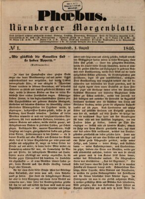 Phoebus (Nürnberger Tagblatt) Samstag 1. August 1846