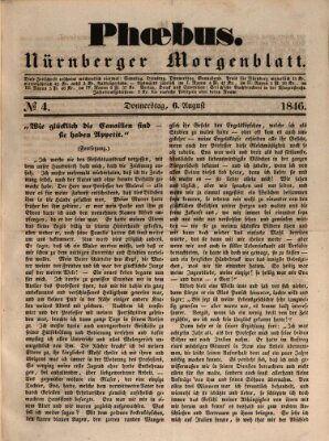 Phoebus (Nürnberger Tagblatt) Donnerstag 6. August 1846