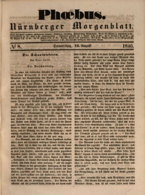 Phoebus (Nürnberger Tagblatt) Donnerstag 13. August 1846