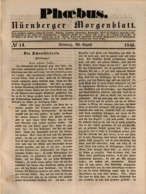 Phoebus (Nürnberger Tagblatt) Sonntag 23. August 1846