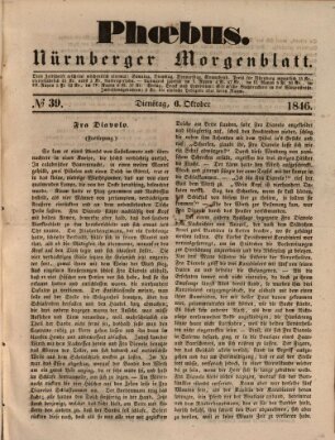 Phoebus (Nürnberger Tagblatt) Dienstag 6. Oktober 1846