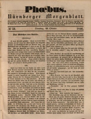 Phoebus (Nürnberger Tagblatt) Dienstag 27. Oktober 1846