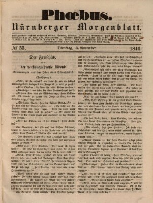 Phoebus (Nürnberger Tagblatt) Dienstag 3. November 1846