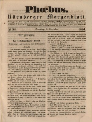 Phoebus (Nürnberger Tagblatt) Sonntag 8. November 1846