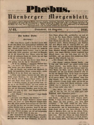 Phoebus (Nürnberger Tagblatt) Samstag 14. November 1846