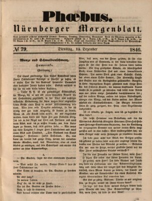 Phoebus (Nürnberger Tagblatt) Dienstag 15. Dezember 1846