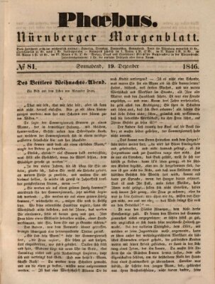 Phoebus (Nürnberger Tagblatt) Samstag 19. Dezember 1846