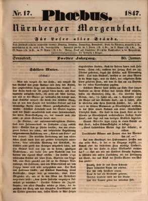 Phoebus (Nürnberger Tagblatt) Samstag 30. Januar 1847