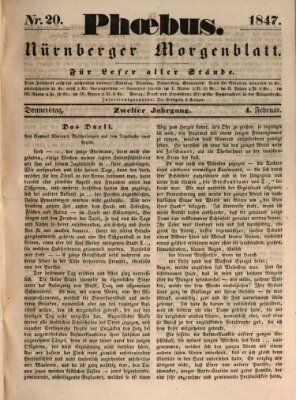 Phoebus (Nürnberger Tagblatt) Donnerstag 4. Februar 1847