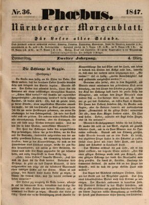 Phoebus (Nürnberger Tagblatt) Donnerstag 4. März 1847