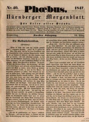 Phoebus (Nürnberger Tagblatt) Donnerstag 11. März 1847