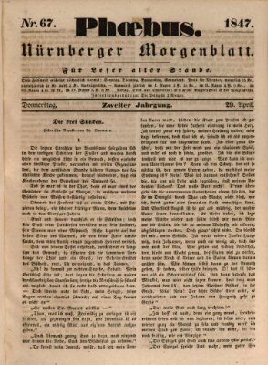 Phoebus (Nürnberger Tagblatt) Donnerstag 29. April 1847