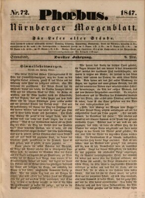 Phoebus (Nürnberger Tagblatt) Samstag 8. Mai 1847