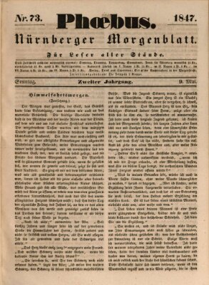 Phoebus (Nürnberger Tagblatt) Sonntag 9. Mai 1847