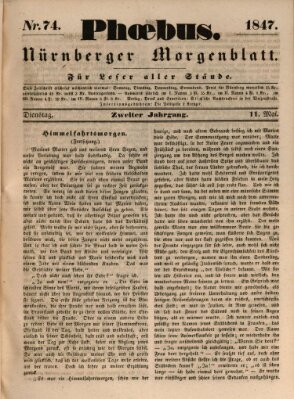 Phoebus (Nürnberger Tagblatt) Dienstag 11. Mai 1847