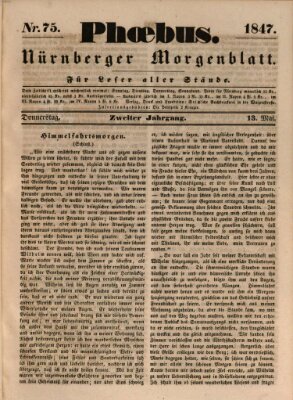 Phoebus (Nürnberger Tagblatt) Donnerstag 13. Mai 1847