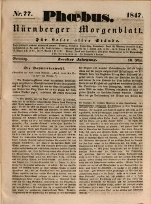 Phoebus (Nürnberger Tagblatt) Sonntag 16. Mai 1847