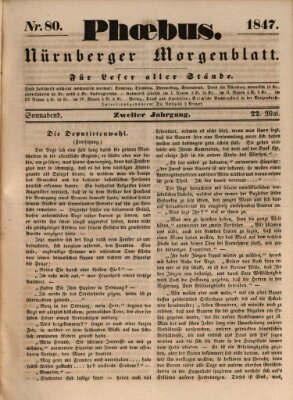 Phoebus (Nürnberger Tagblatt) Samstag 22. Mai 1847