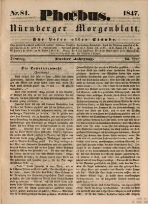 Phoebus (Nürnberger Tagblatt) Dienstag 25. Mai 1847