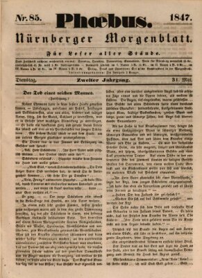 Phoebus (Nürnberger Tagblatt) Montag 31. Mai 1847