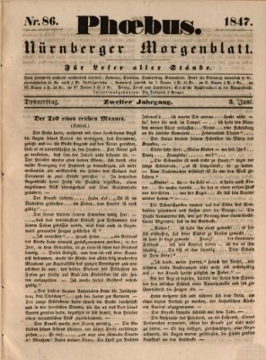 Phoebus (Nürnberger Tagblatt) Donnerstag 3. Juni 1847