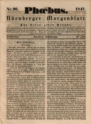 Phoebus (Nürnberger Tagblatt) Donnerstag 10. Juni 1847