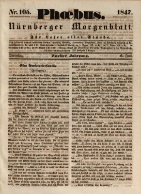 Phoebus (Nürnberger Tagblatt) Dienstag 6. Juli 1847