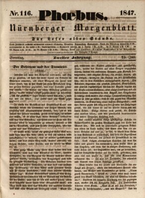 Phoebus (Nürnberger Tagblatt) Sonntag 25. Juli 1847