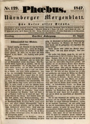 Phoebus (Nürnberger Tagblatt) Dienstag 17. August 1847