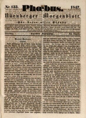 Phoebus (Nürnberger Tagblatt) Dienstag 24. August 1847