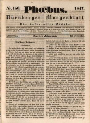 Phoebus (Nürnberger Tagblatt) Donnerstag 23. September 1847