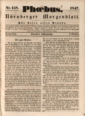 Phoebus (Nürnberger Tagblatt) Donnerstag 7. Oktober 1847